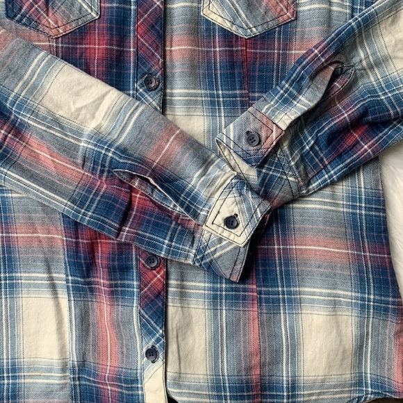 Ci Sono by Cavalini 100% Cotton Button Down Plaid Collection - Picture 6 of 7